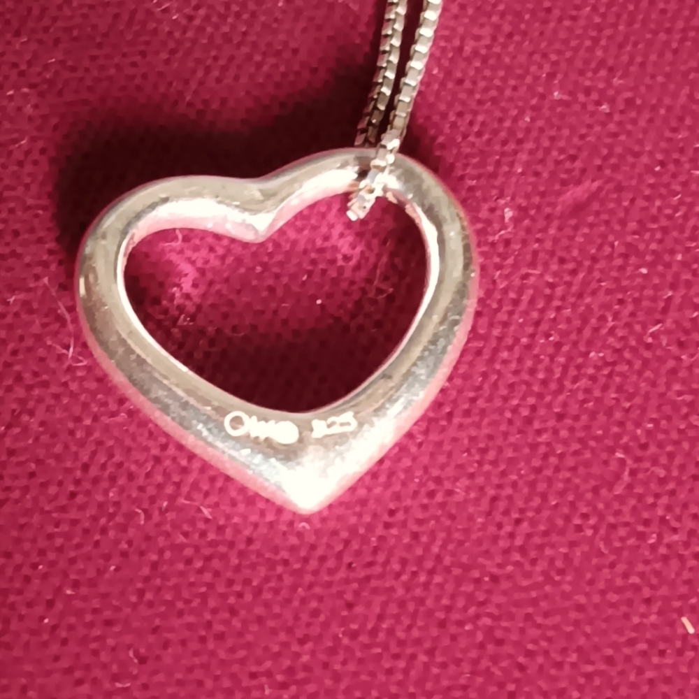 Sterling Silver Heart Pendant w/chain